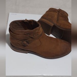 Brown Leather Women Boots